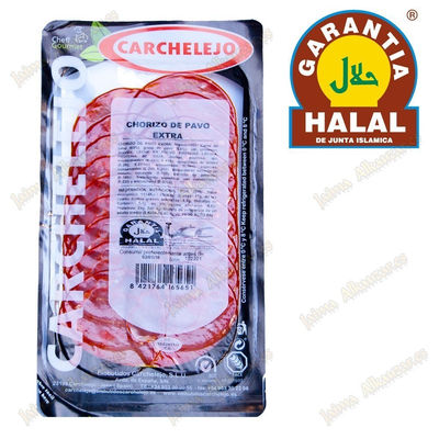 Chorizo extra türkei 80 gr - gourmet - halal - carchalejo