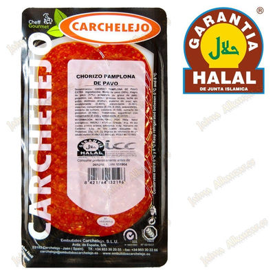 Chorizo pamplona extra türkei 100 gr - gourmet - halal - carchelejo