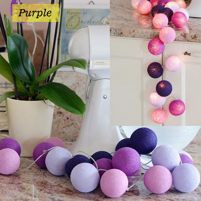 Christmas decoration Cotton Ball LED string light Colorful - Foto 2