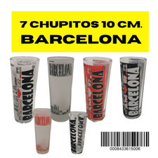 Chupitos barcelona 10CM , 7 unidades