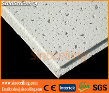 cielo raso de fibra mineral, placa fibra mineral de 603x603mm en Sinoceiling