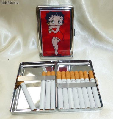 cigarrera metálica para 16 cigarros