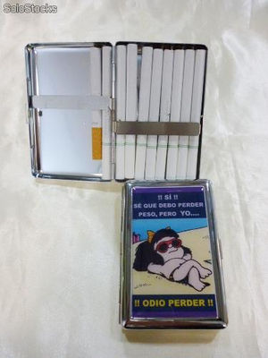 cigarrera metálica para 16 cigarros - Foto 2
