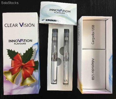 Cigarrillo electrónico doble Clear Vision pack 100 uds