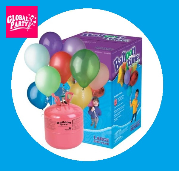 Cilindro de helio, balón gas helio, inflado globos con helio