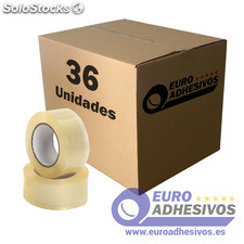 Cinta Adhesiva Solvente PVC transparente (36 unds)