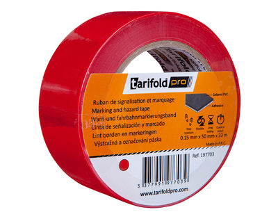 Cinta adhesiva tarifold para marcaje y señalizacion de suelo 33 mt x 50 mm color - Foto 2