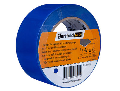 Cinta adhesiva tarifold para marcaje y señalizacion de suelo 33 mt x 50 mm color - Foto 2