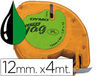 Cinta dymo 12MMX4MT -negro/verde acido para maquina letratag