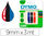 Cinta dymo 3d 9mm x 3mt para rotuladora omega/junior color azul/negro/rojo - 1