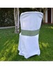 Cinta para Silla de Catering estampada Vichy verde