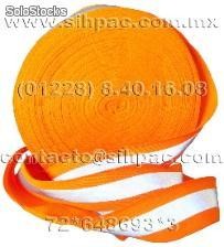 Cinta reflejante textil naranja/gris de 2 pulgadas