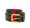 cinto de cuero bordado artesanal leather belt argentina - 1