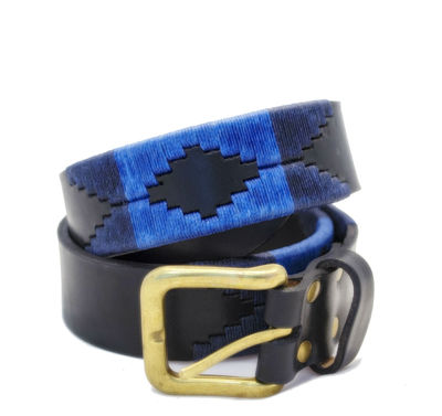 cinto de cuero bordado artesanal leather belt argentina - Foto 3
