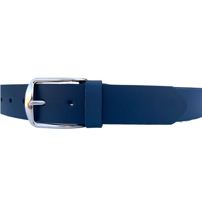 Cinturón de piel azul liso - Foto 3
