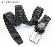 Cinturones elásticos tejidos con hebilla de Pin de alta calidad