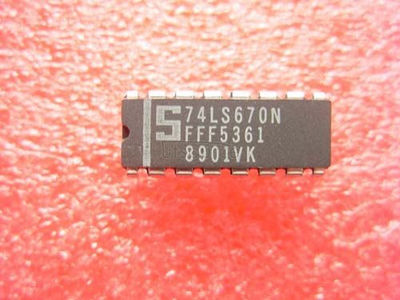 Circuito integrado de compçõente eletrônico de semicondutores 74LS670N