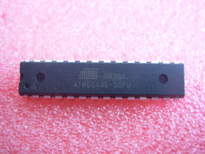 Circuito integrado de compçõente eletrônico de semicondutores ATMEGA48-20PU