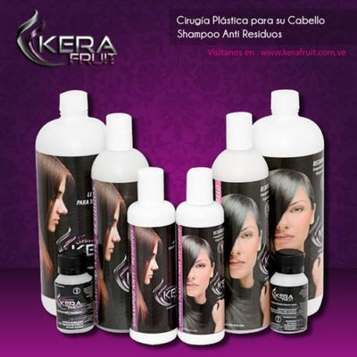 Cirugía Capilar Kera Fruit kit 2 pasos (cirugia y shampoo) 1 litro cada paso - Foto 2