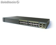 Cisco 2960PLUS 24P poe com 24x PoE 10/100Mbps RJ45 + 2x Gigabit combo (RJ45 ou