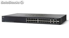 Cisco SF300 24P poe+ SF300-24PP-K9-na com 24x PoE+ 10/100Mbps RJ45, 2x Gigabit