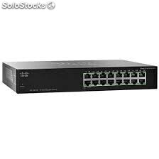 Cisco SG100-16-EU - Switch Gigabit 16 x 10/100/1000 Mbps, rackable