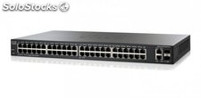Cisco SG200 50P Gigabit SLM2048T-na com 48x 10/100/1000Mbps RJ45 + 2x Gigabit