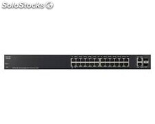 Cisco SG220-26P-K9-eu - Switch 24 x 10/100/1000 (PoE) + 2 x sfp Gigabit combiné