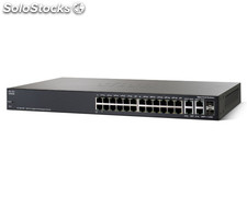 Cisco SG300 28P SRW2024-K9-br com 26x 10/100/1000Mbps RJ45 e 2x Gigabit Combo