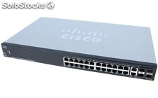 Cisco SG350X-24-K9-eu Switch: L3 managed, 24 x 10/100/1000 + 2 x 10GE combo + 2