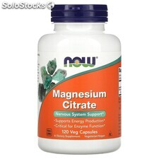 Citrate de magnésium, 120 capsules végétariennes