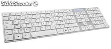 Clavier compact 110 touches design argent silver