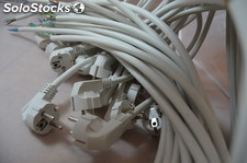 Clavija Schüko - Sección 1.5mm - Cable blanco 2.5m