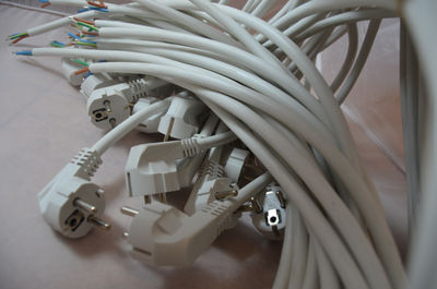 Clavija Schüko - Sección 1.5mm - Cable blanco 2.5m