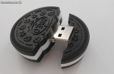 Clé USB cookies 4G Biscuit modèle USB flash drive memory stick logo personnalisé - Photo 3
