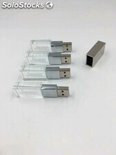 Clé USB en cristal personnalisée avec logo laser