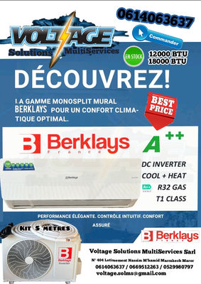 Climatiseur Berklays 12000 btu inverter - Photo 2