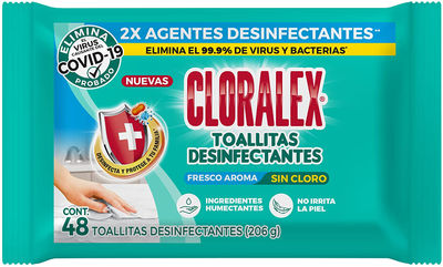 Cloralex Toallitas Desinfectantes 48 Piezas caja/200 pack - Foto 2