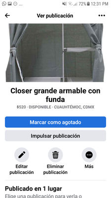 Closet grande armable con funda