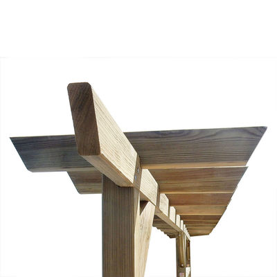 Clôture en treilles avec pergola en bois - Photo 3