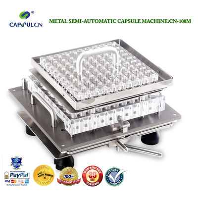 CN100M Metall Semi-automatische Kapselfüller Kapselfüllgerät zu Kapselgröße 00~4