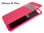 Coberta rosa tipo diario com janela pra Apple iPhone 6 Plus, 6 Plus S de 5.5 - 1