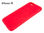Coberta vermelha de borracha pra Apple iPhone 6, 6s de 4.7 polegadas - 2