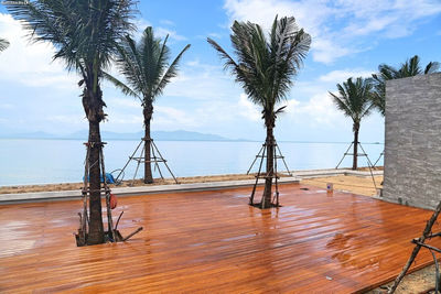 Cobertura de bambu exterior, piso de bambu sólido antiderrapante - Foto 5