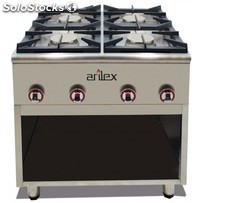 Cocina 4 fuegos gas Arilex