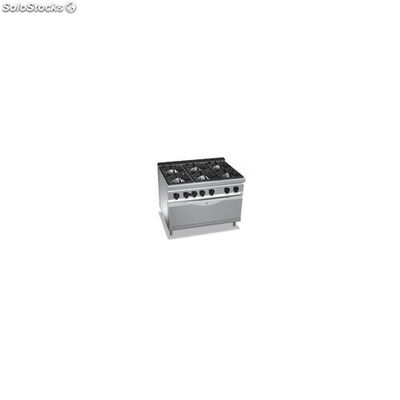 Cocina 6 fuegos a gas con horno maxi - Maxima 900 de Berto&#39;s