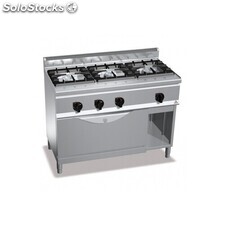 Cocina a gas 3 fuegos con horno maxi - Berto&#39;s Plus 600 High Power