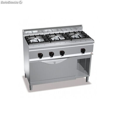 Cocina a gas 3 fuegos con horno maxi - Berto&#39;s Plus 600 High Power