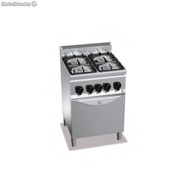 Cocina a gas 4 fuegos con horno eléctrico - Berto&#39;s Plus 600 Power