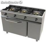 Cocina a gas de 3 fuegos + horno CMH 120 Ref 212*